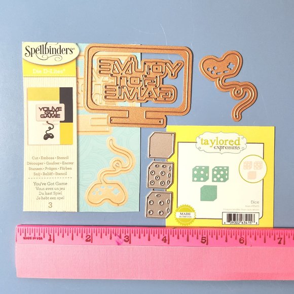 Other - #67 METAL CRAFT DIES – VIDEO GAME, LAYERED DICE, COMP MONITOR, TV, CONTROLLER